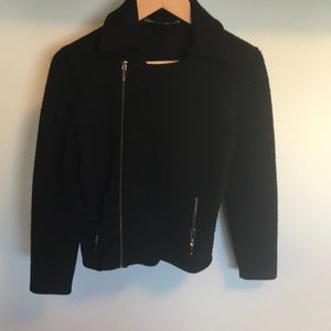 Ralph Lauren Moto style sweater jacket